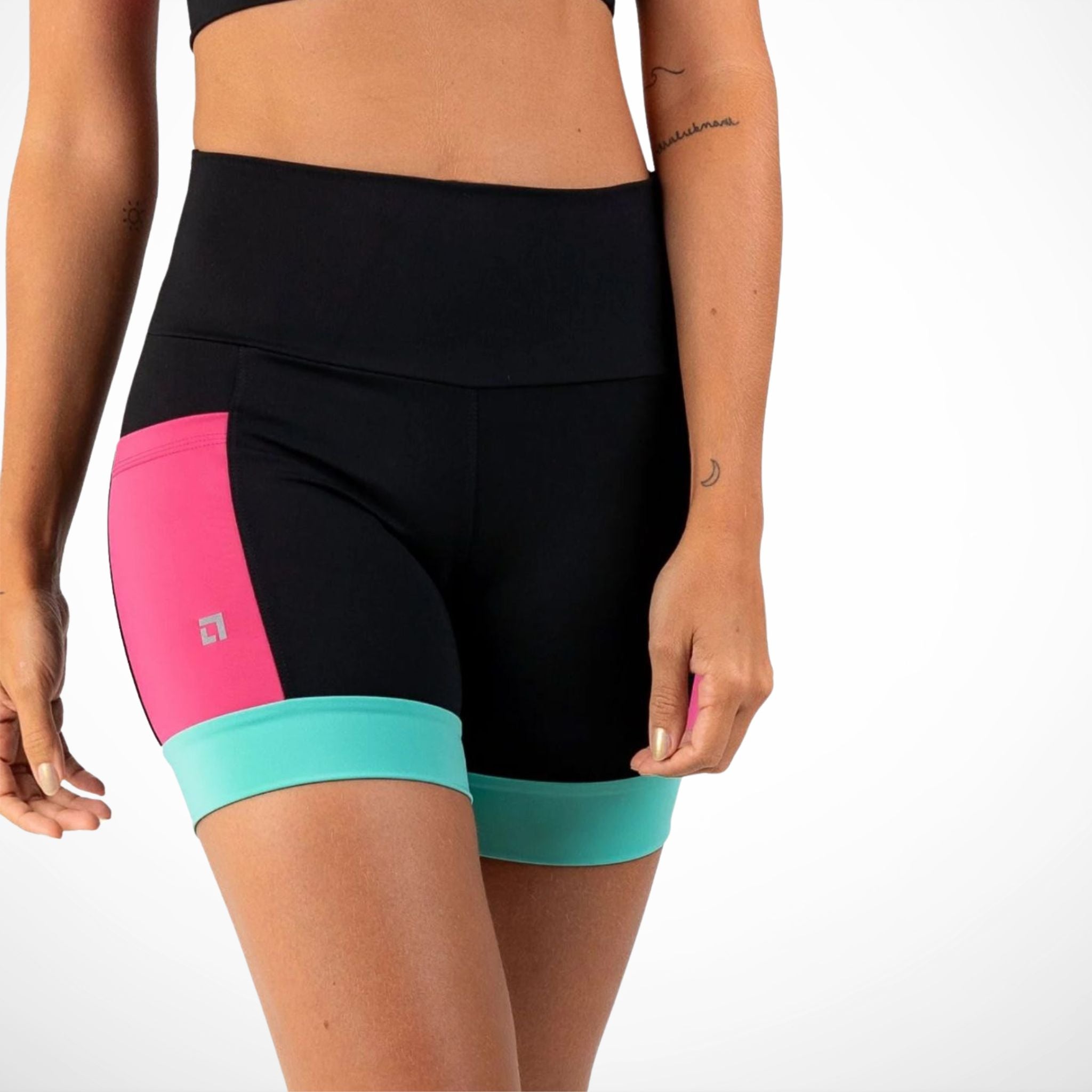 Short Poliamida de Corrida Feminino – Compressão com Bolsos e Zero Transparência - Stride Up