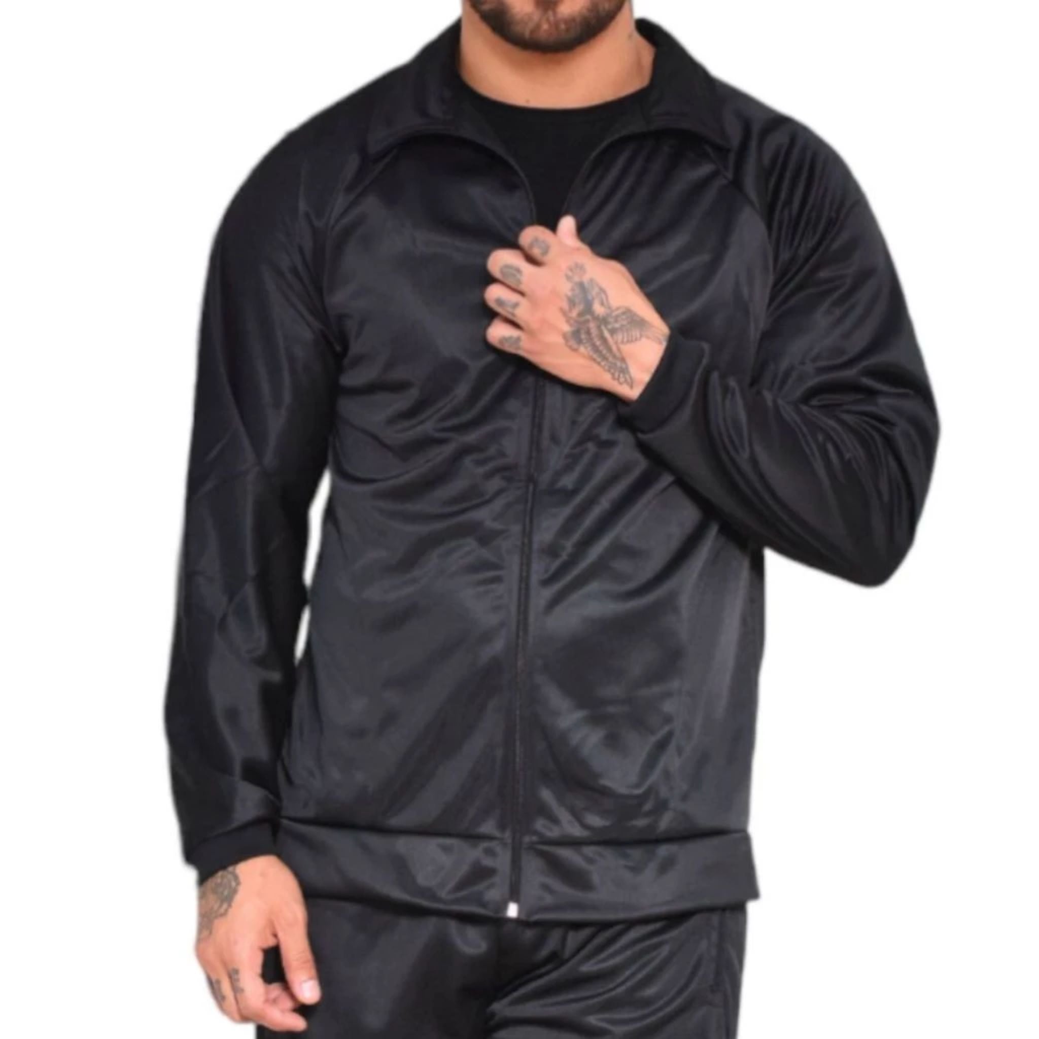 Jaqueta Chimpa Masculina Gola Alta com Zíper – Conforto e Proteção Térmica para Corridas no Frio - Stride Up