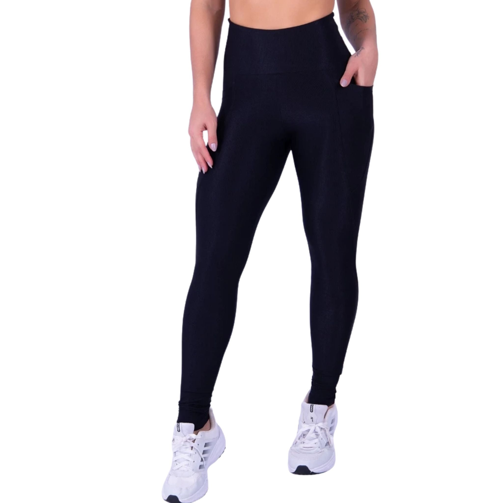 Legging Feminina de Corrida Cintura Alta com Bolso – Stride Up