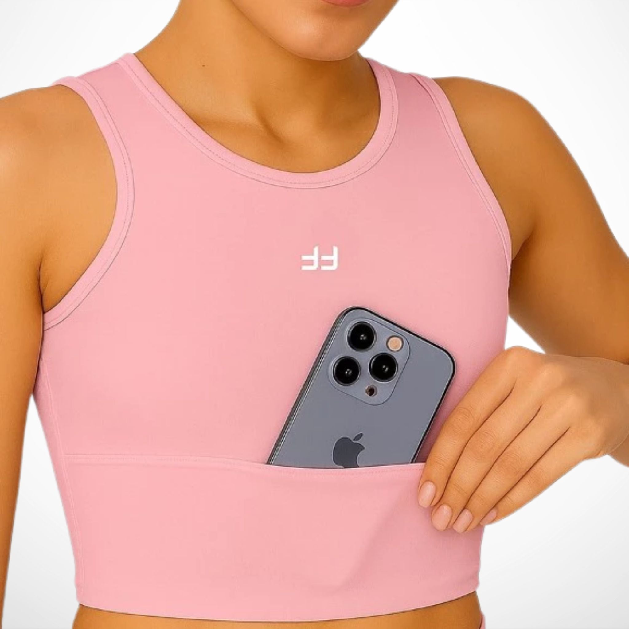 Top Cropped Suplex Corrida Feminino com Bolso Stride Up – Alta Sustentação e Conforto - Stride Up