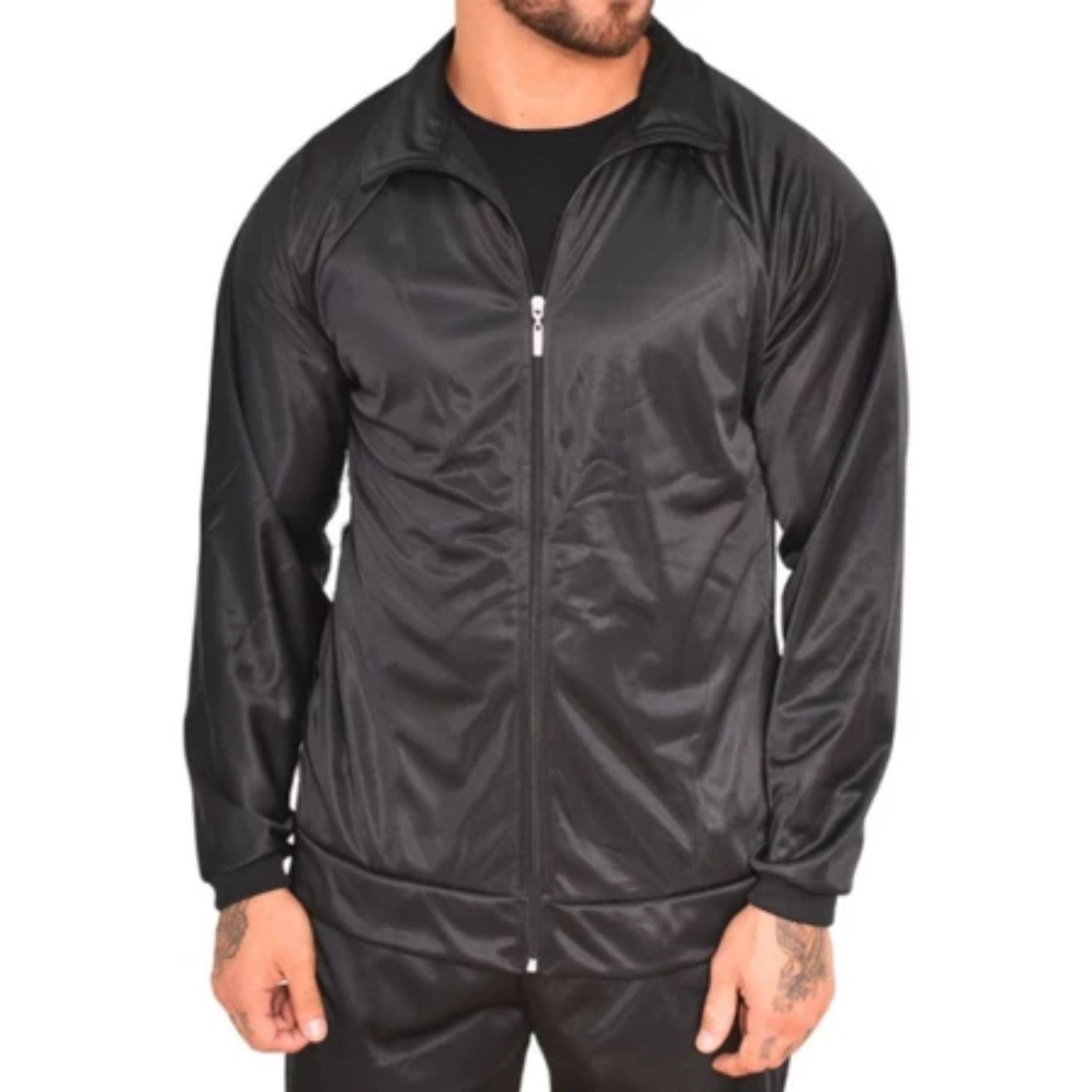 Jaqueta Chimpa Masculina Gola Alta com Zíper – Conforto e Proteção Térmica para Corridas no Frio - Stride Up