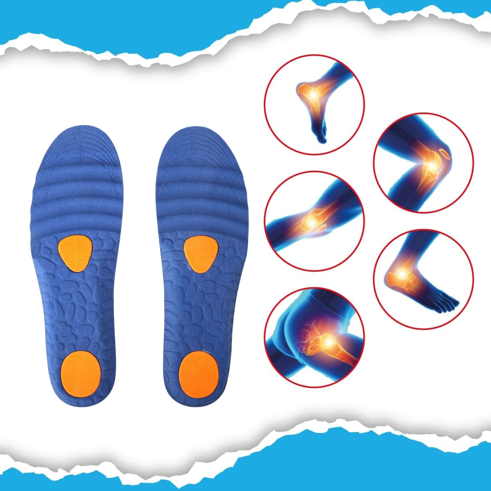 Palmilhas Esportivas Ajustáveis com Absorção de Suor e Amortecimento – Conforto e Suporte para sua Corrida - Stride Up